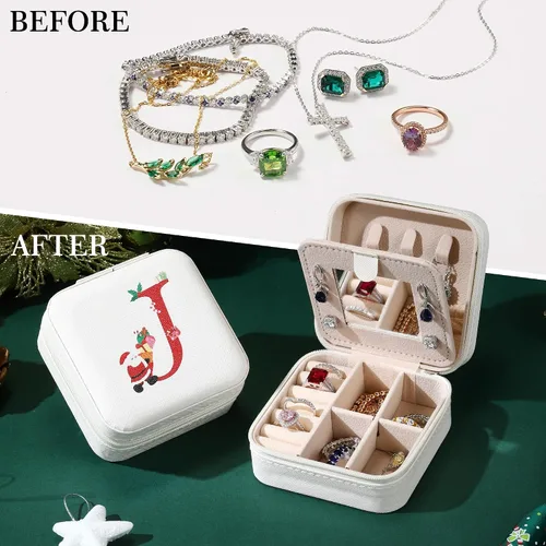 Vista 3 de Parima Regalos para hija organizador de joyas, estuche de joyería de viaje para hija, regalos de cumpleaños para hija, regalos de Navidad, regalos