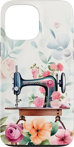 Vista 24 de Funda de costura floral vintage para máquina de coser iPhone 16