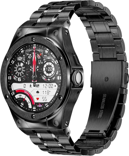 Vista 13 de SUPLINK Stainless Steel Case and Bands Compatible with Google Pixel Watch 1/2/ 3 Band 41mm Men, Metal Strap Protective Bumper for Pixel Watch 3 45mm