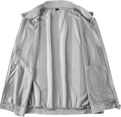 Vista 2 de Flygo Chaleco casual de verano para hombre, ligero, transpirable, malla transpirable y con cremallera