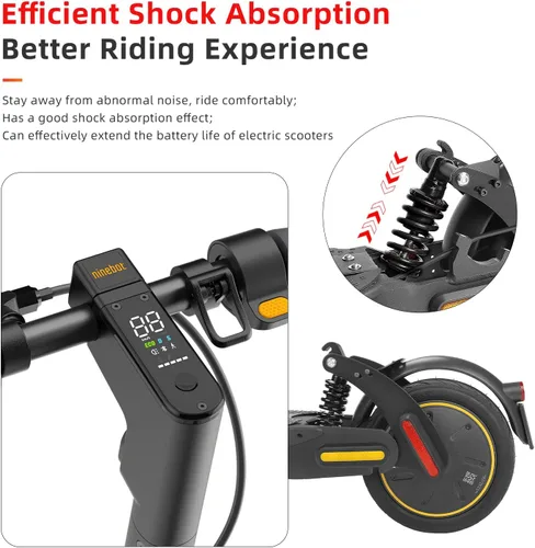 Vista 3 de ulip Kit de actualización de suspensión trasera Amortiguador para Segway Ninebot Max G30 G30LP G30E Scooters eléctricos con guardabarros trasero