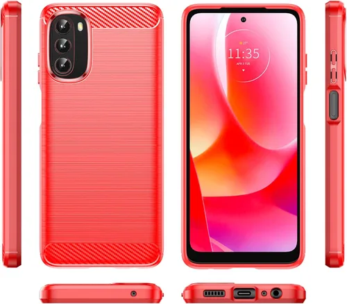 Vista 3 de yuanming Funda para Moto G 5G, Motorola G 5G 2022, con protector de pantalla HD, absorción de golpes flexible de TPU parachoques Cove funda