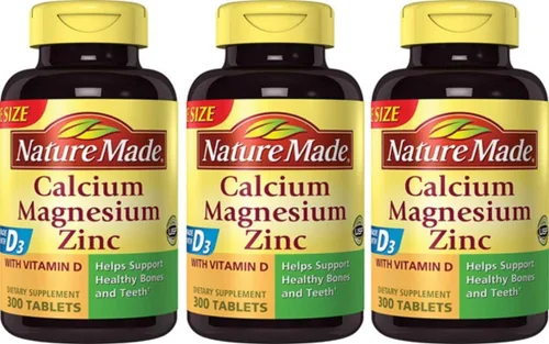 Vista 11 de Nature Made Calcio, Magnesio y Zinc con Vitamina D3, Suplemento Dietético para el Apoyo Óseo, 300 Tabletas