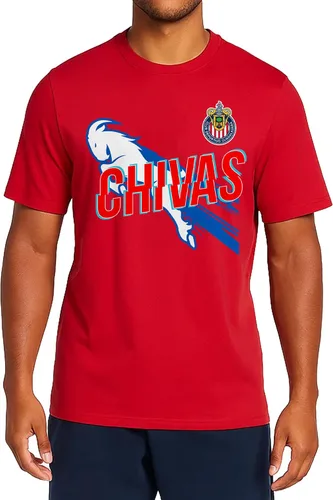 Vista 10 de Icon Sports Official Club Deportivo Guadalajara - Chivas Cotton T-Shirt - Unisex Adult