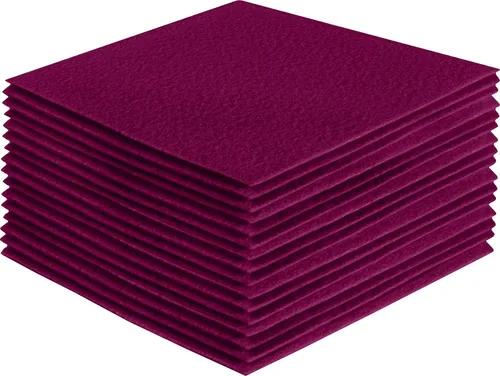 Vista 178 de FabricLA Hojas de fieltro acrílico para manualidades, cuadrados de fieltro precortados suaves de 4 x 4 pulgadas (3.9 in x 3.9 in), utiliza hojas