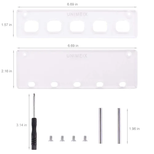 Vista 3 de UNIMEIX Paquete de 5 pinceles de mezcla para hacer tarjetas, manualidades, juego de pinceles para licuadora de tinta, herramienta de fondo de papel