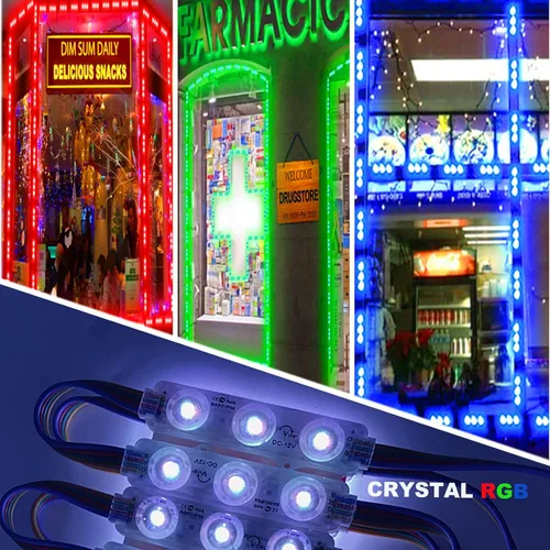 Vista 5 de EAGWELL Luces LED de módulo, 40 pies SMD 5050 Luz de ventana de escaparate impermeable Luces LED de negocios Luz decorativa para tienda Señales