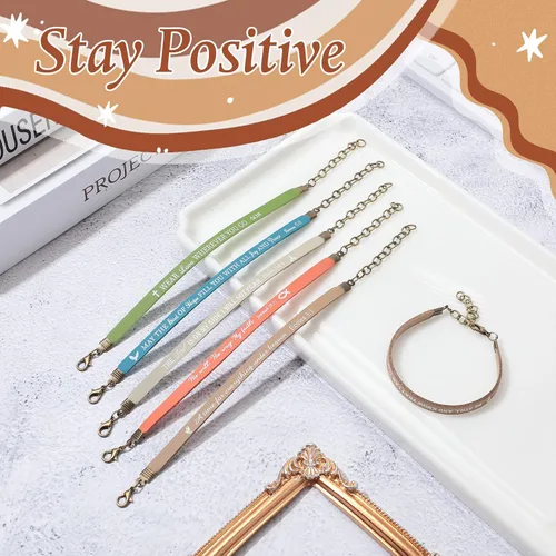 Vista 7 de Jeyiour 20 pulseras de versículo bíblico a granel, pulseras de cuero cristiano a granel, pulseras de citas de las Escrituras de la fe de Dios