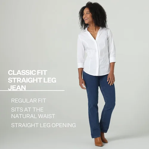 Vista 5 de Riders by Lee Indigo Jeans rectos de corte clásico para mujer