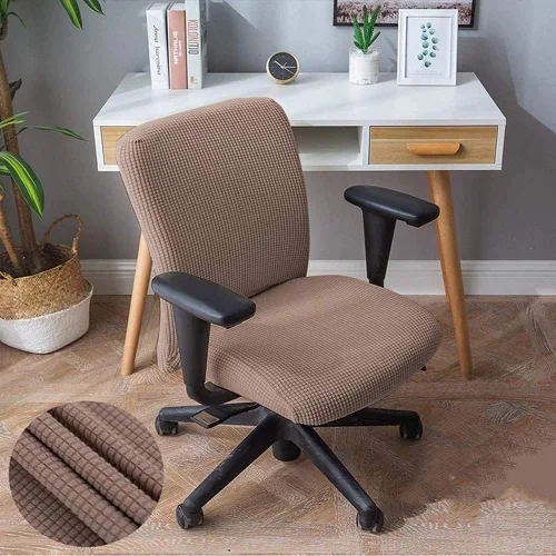 Vista 8 de Sunnyway Funda elástica para asiento de silla de oficina, extraíble y elástica, funda de asiento para silla de computadora, de elastano, lavable