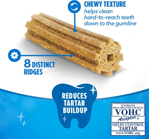 Vista 2 de Purina DentaLife - Masticables dentales diarios para perros de razas pequeñas y medianas, 120