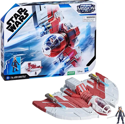 Vista 12 de STAR WARS Mission Fleet T-6 Jedi Shuttle, juego de figuras de acción Ahsoka a escala de 2.5 pulgadas, barcos, juguetes para niños y niñas de 4 años