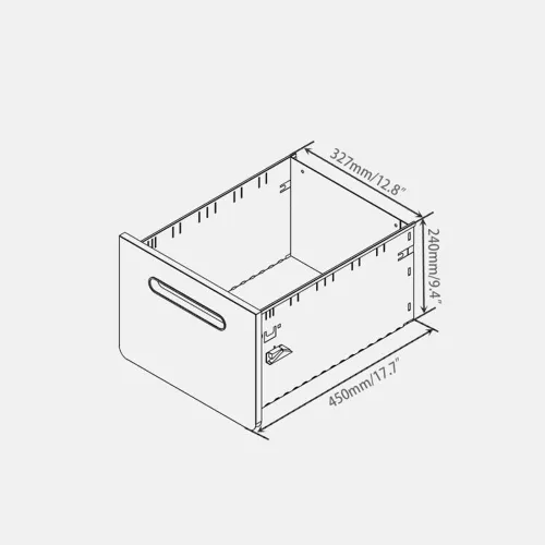 Vista 8 de ApexDesk Archivador móvil de metal vertical de 3 cajones con llaves de bloqueo - Panel frontal gris claro/cuerpo blanco