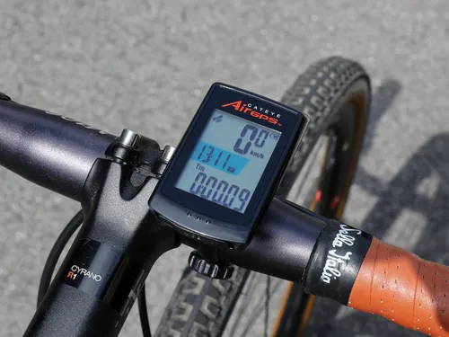 Vista 6 de CATEYE AirGPS - Computadora de bicicleta recargable por USB - Computadora de ciclismo GPS con Bluetooth ANT+, velocímetro de bicicleta GPS, montaje