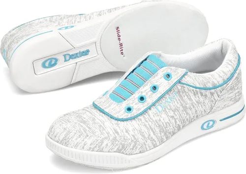 Vista 4 de Dexter Suzana 2 - Zapatos de bolos para mujer, color grisazul