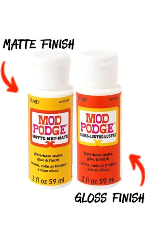 Vista 4 de Krafty Kit Mod Podge Bundle: 2oz Gloss and 2oz Matte Water Based Glue, Sellador & Finish