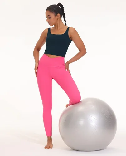 Vista 5 de THE GYM PEOPLE Brasier deportivo de cuello cuadrado para mujer, diseño de línea larga, extraíble, acolchado, para yoga
