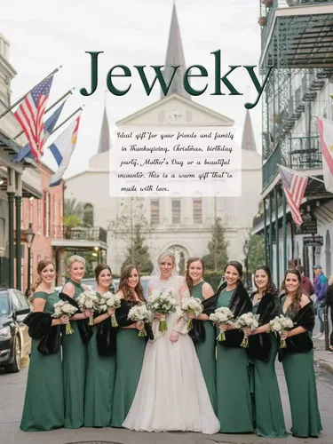 Vista 7 de Jeweky Chales y envolturas de piel sintética para novia de los años 20, estolas y bufandas de piel sintética para mujeres y damas de honor