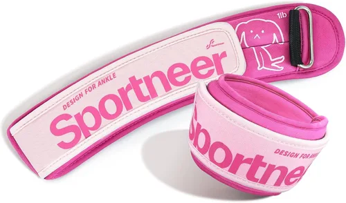 Vista 21 de Sportneer Pesas de tobillo de 0.5/1/2/3/5 libras, 1 par de pesas de muñeca y pierna para mujeres, hombres, niños y niños con correas ajustables