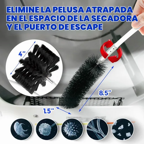 Vista 4 de Holikme Dryer Vent Cleaner Kit - 32Ft Flexible Lint Brush for Deep Cleaning