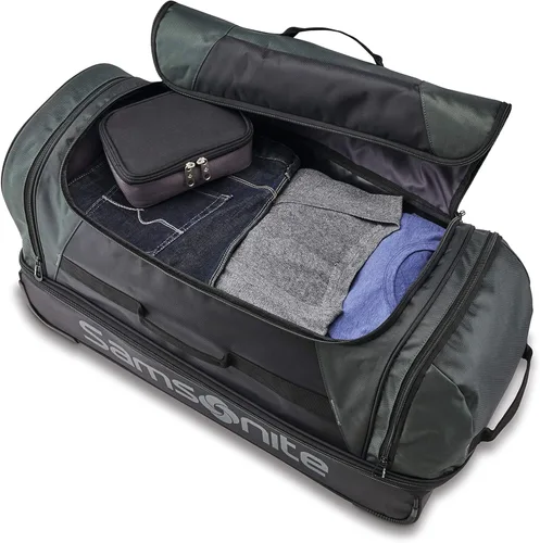 Vista 3 de Samsonite Andante - Mochila de lona con 2 ruedas, Musgo VerdeNegro), 117224-C065