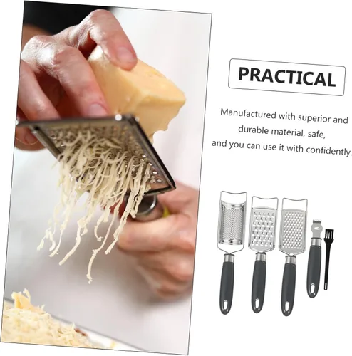 Vista 6 de SHOWERORO 1 juego de rallador de verduras de mano multifuncionales cortadores de cocina para cortar fácilmente la ralladura de trituración incluye
