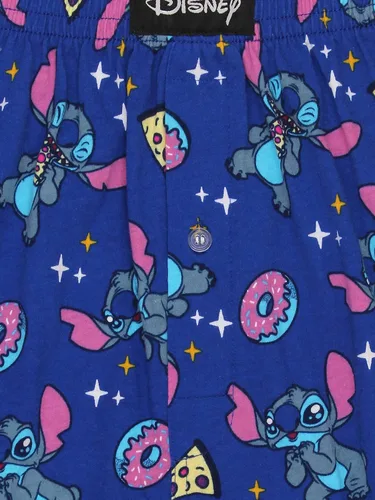 Vista 4 de Disney Lilo & Stitch - Pantalones cortos de algodón para hombre, con botones