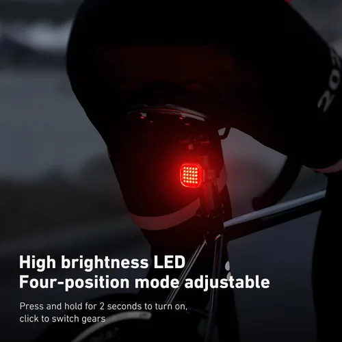 Vista 5 de Juego de luces para bicicleta – 2000 lúmenes USB recargable y luz trasera de seguridad, 5+4 modos, visibilidad de 656.2 ft, montaje sin