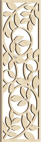Vista 16 de 9 3/8"W x 24 3/8"H x 1/4"T Utica Decorativo Fretwork Madera Paneles de Pared, Abedul