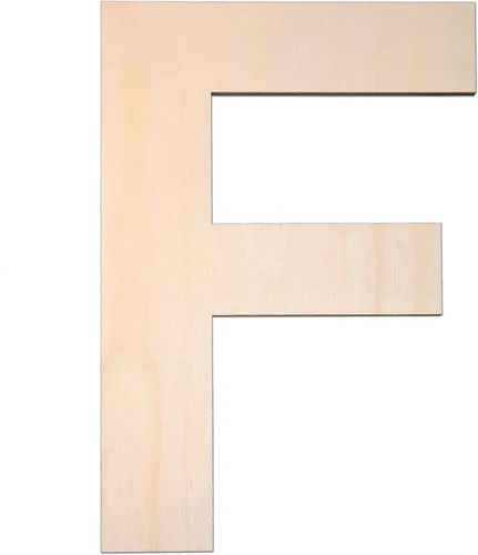 Vista 22 de Letra A de madera de 12 pulgadas, letra A de 1/4 de pulgada de grosor, grande de madera sin terminar para manualidades, decoración de pared del hogar