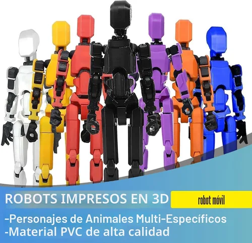 Vista 3 de Rugwun Titan 13 Figuras de acción, multiarticulado Lucky Robot 13 figura