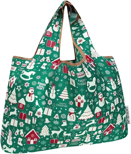 Vista 13 de allydrew Bolsas de comestibles reutilizables de nailon plegables grandes