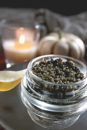 Vista 2 de Caviar Star Lujoso caviar de esturión siberiano MALOSSOL – Huevas Baerii Acipenser prémium cultivadas de forma sostenible – Delicia gourmet