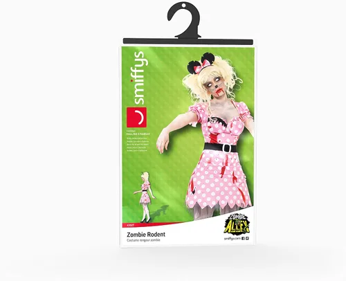Vista 6 de Smiffys Disfraz de roedor zombi para mujer
