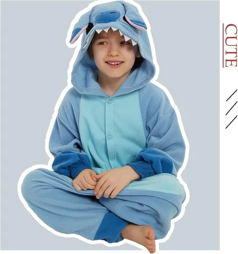 Vista 3 de SWEETXIN Pijama unisex para adultos y niños, para Halloween, Navidad, ropa de dormir, traje de cosplay para mujeres y hombres