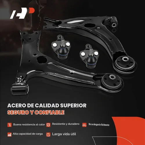 Vista 4 de A-Premium Juego de 4, Brazo de Control Inferior Delantero, Junta Esférica Inferior, Compatible con Toyota Corolla 2009-2013, Matrix 2003-2008