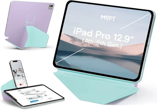 Vista 34 de MOFT Soporte dinámico para tablet compatible con iPad mini A17 Pro 2024 y iPad mini 6th A15 2021, funda magnética delgada para tablet con más de 20