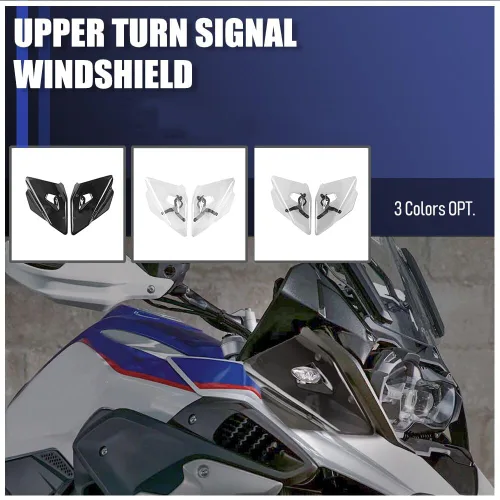 Vista 5 de Protector de parabrisas lateral para motocicleta compatible con B.M.W R1250GS R 1250 GS ADV (2019-2023) R1200GS R1200 GS LC (2013-2019) F750GS