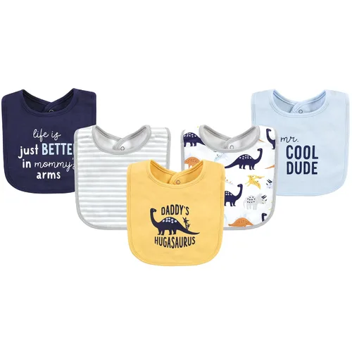 Vista 58 de Hudson Baby Baberos unisex de algodón para bebé, nube rosa, talla única (paquete de 2)