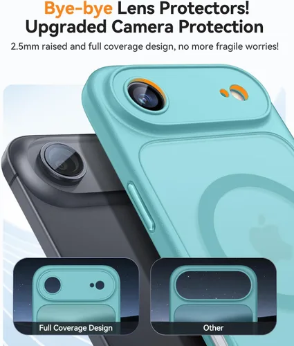Vista 100 de CANSHN Funda magnética compatible con iPhone Air (6.5 pulgadas), mejorada [protección completa de la cámara] [compatible con Magsafe]