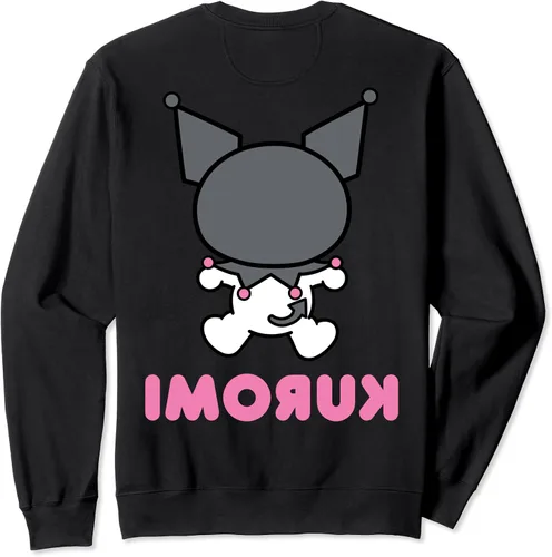 Vista 2 de Kuromi Character - Sudadera delantera y trasera Negro S