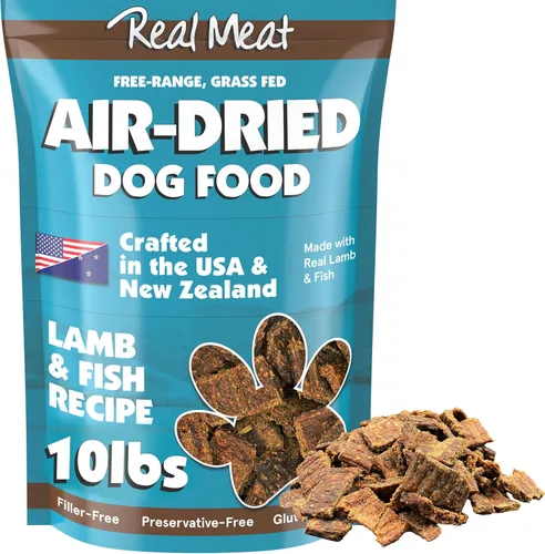 Vista 16 de TRMC Real Meat - Comida para perros secada al aire con cordero real - Cuatro bolsas de 5 libras de comida para perros de carne real sin granos