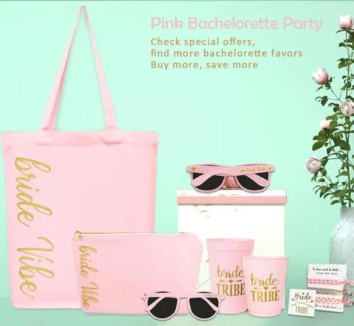 Vista 8 de LADYHOME Gafas de sol redondas para despedida de soltera con ojo de gato para dama de honor suministros para despedida de soltera 10 piezas