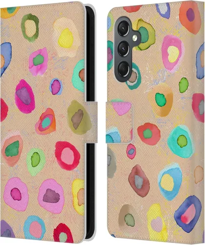 Vista 132 de Head Case Designs Officially Licensed Ninola Ditsy Flowers Yellow Nature Bold Leather Wallet Case Compatible with Samsung Galaxy A07 4G