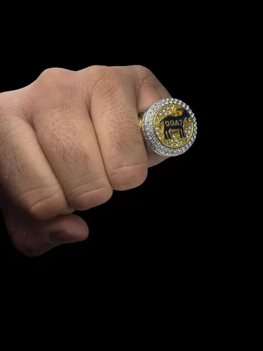 Vista 2 de Legacy Rings Regalo del premio del anillo del trofeo del campeonato de cabra para el ganador del torneo o campeón de la liga más grande de todos
