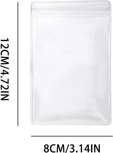 Vista 2 de GSXRB Bolsas de joyería de PVC antideslustre, bolsas de joyería de plástico transparente. Bolsa de joyería para anillos de joyería y aretes