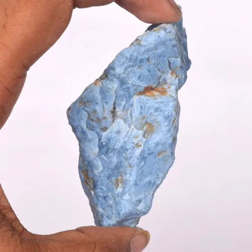 Vista 4 de GEMHUB Ópalo azul en bruto 307.00 Ct Ópalo azul certificado en bruto natural, Gema, Ópalo mejorado