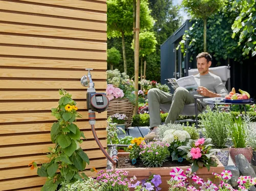 Vista 6 de GARDENA Flex Manguera Grifo Temporizador de Agua con Conector de Manguera