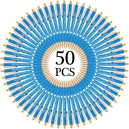 Vista 34 de Hasta 100 bolígrafos personalizados a granel con nombre, bolígrafo con purpurina personalizable, logotipo de negocios, mensaje de texto, regalo