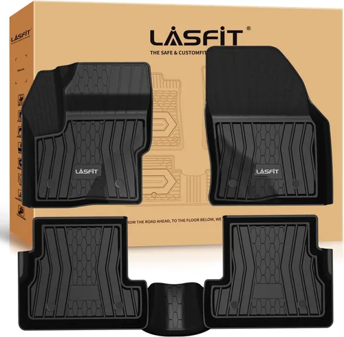 Vista 15 de LASFIT Alfombrillas para Freightliner Cascadia 2008-2017, protección para todo tipo de clima, revestimientos de automóvil de elastómero